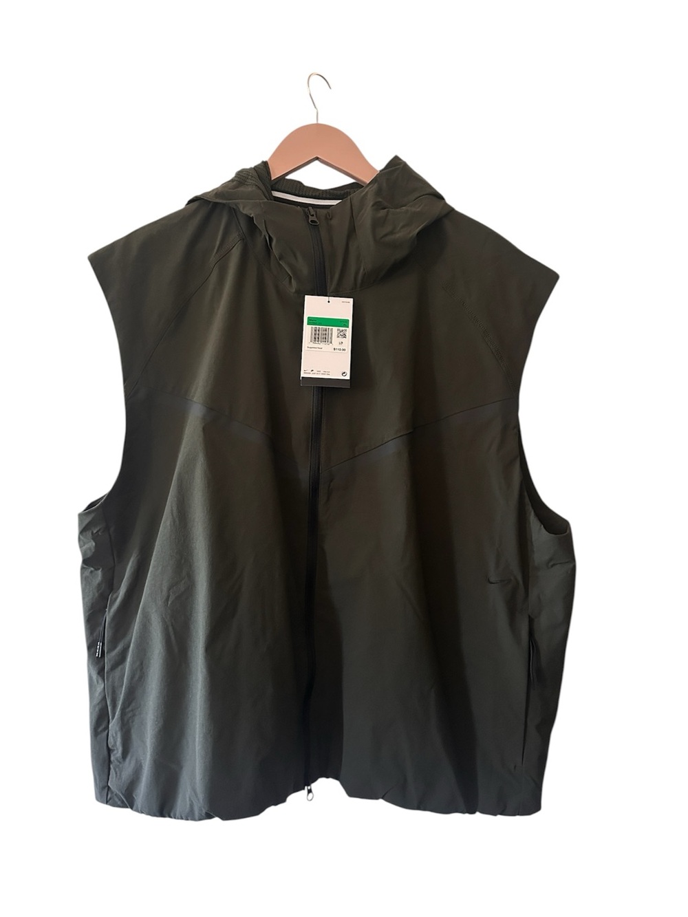 Nike Men's Hooded Vest in Olive